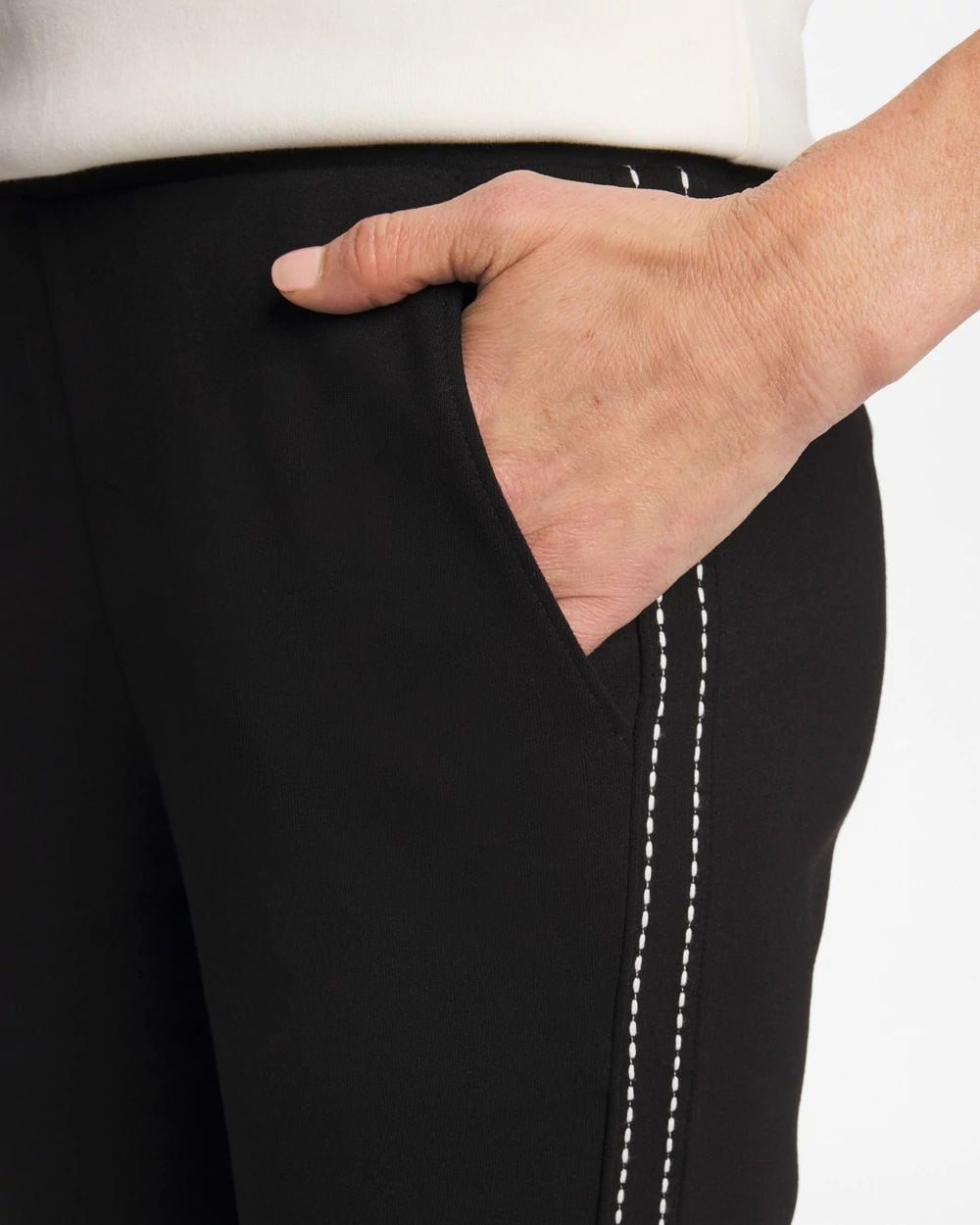 Zenergy® Double-Knit Pick Stitch Ankle Pants | Chico's